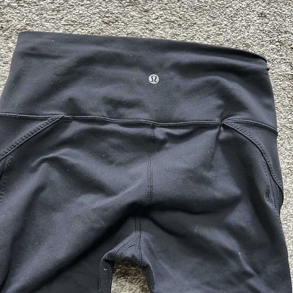 LuluLemon black leggings. Size 8 - Picture 2 of 7